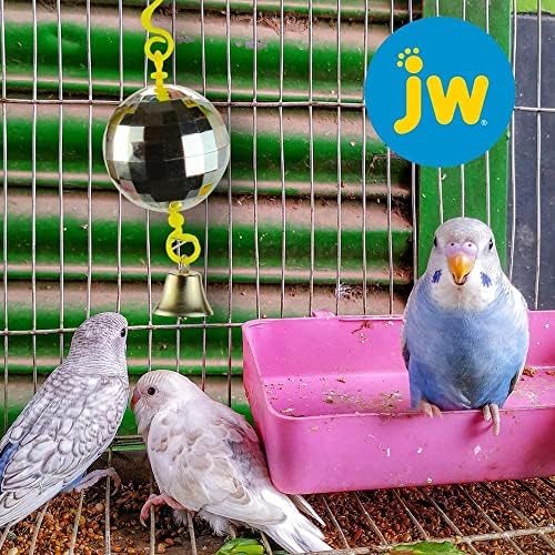 JW Pet Activeitoys Disco Ball Bird Bird Toy [סט של 3]